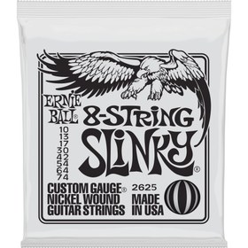 Resim Ernie Ball 2625 8-String Slinky Nickel Wound Elektro Gitar Teli (10-74) 
