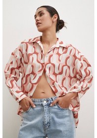 Resim Never More 90'lar Pop Gömlek Krem 