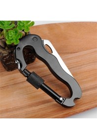 Resim Fortunelane 5'li Çok Amaçlı Kampçı Çakısı - D Tipi Anahtarlık Bıçak, Testere, Vidalama 