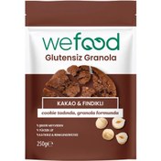 Resim WEFOOD Glutensiz Granola Kakao & Fındıklı 250g 