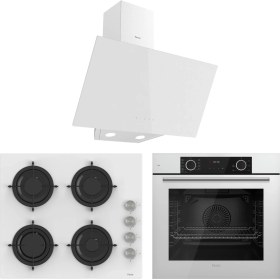 Resim Ferre Ultra Fryart Cs Serisi Beyaz Ankastre Cam Set (D078 + CS206 + XE63CB) 