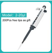 Resim Xuweiwei Joanlab Laboratuvar Pipeti Plastik Tek Kanallı Dijital Ayarlanabilir Mikropipet 2 20 Μl Pipet Uçları İle Laboratuvar Ekipmanı 