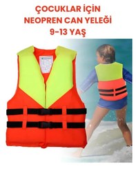 Resim S Beden 4-8 Yaş Turuncu Çocuk Can Yeleği Neopren Sünger Yüzme Yeleği Çocuklar İçin Yüzdürme Yeleği 