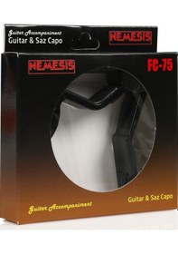 Resim Senses Müzik Nemesis Gitar Kelepçesi Capo + 5 Adet Pena 