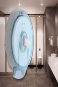 Resim KG-GOLDPAPER Şeffaf Mavi Maxi Cimri Pinti Içten Çekmeli Tuvalet Kağıdı Dispanseri Banyo Wc Ve Tuvalet Aparatı 