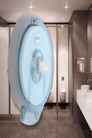 Resim KG-GOLDPAPER Şeffaf Mavi Maxi Cimri Pinti Içten Çekmeli Tuvalet Kağıdı Dispanseri Banyo Wc Ve Tuvalet Aparatı 
