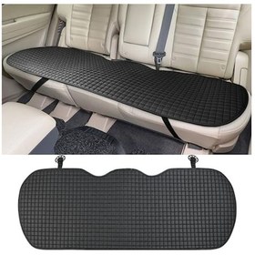 Resim Toyota Su Geçirmez Ön Arka Araba Koltuk Minder Deri Siyah Oto Koltuk Minderi 3'lü Oturak Örtüsü 