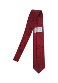 Resim Elifebru Exclusive Handicrafts Ebru Sanatı Saten Kumaş Kırmızı Siyah Erkek Kravat Sakr 152 Kırmızı Siyah 001 