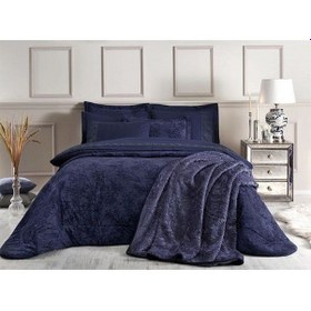 Resim Lacivert Branch Bornoz Takımlı Çeyiz Seti 16 Parça Çok Renkli 