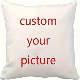 Resim Özel Fotoğraf Yastık Kılıfı - Kişiselleştirilmiş Tek Taraflı Baskılı Polyester Yastık Kılıfı, Sadece Elde Yıkama ile Fermuarlı Kapama, Sevgililer Günü, Yıl Dönümü için Çağdaş Ev Dekor Hediyesi, Dekoratif Yastık Kılıfları, Fermuarlı Tasarım, Pürüzsüz Dokulu Yüzey 