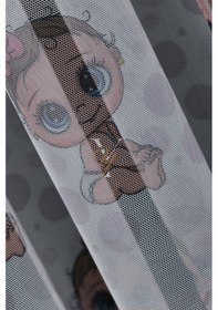 Resim Baskılı Kurşunlu Grek Tül Perde Çocuk Bebek Çok Renkli 