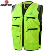 Resim MOTOANL Motosiklet Reflektörlü Yelek Winnstoper Kumaş Çok Fonksiyonlu Cepler Yüksek Kalite Motor Yelek 