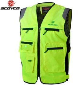 Resim MOTOANL Motosiklet Reflektörlü Yelek Winnstoper Kumaş Çok Fonksiyonlu Cepler Yüksek Kalite Motor Yelek 