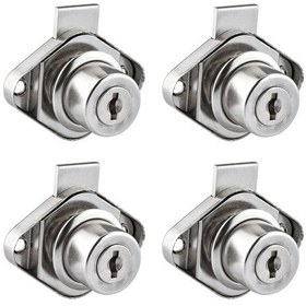 Resim Metal Oval Çekmece Dolap Kilidi 4 Adet 