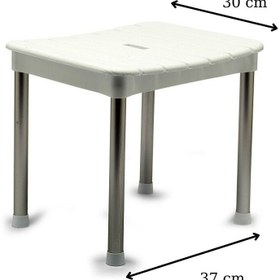 Resim Prima Nova Kv33 - Okaliptus Tabure - Beyaz 