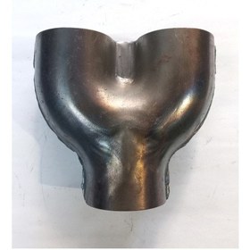 Resim Dkp 76 Mm Boru Kaynaklı Çatal Dual Uyumlu Çift Çıkışlı Ham Egzoz Eksoz Pantalonu 