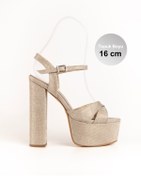 Resim E&L Company Net 16cm Altın simli kumaş light gold. Koşma Garantilidir. 