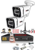 Resim IDS 2 Kameralı Set - 5mp Sony Lensli Fullhd Gece Görüşlü Güvenlik Kamerası Sistemi - 2031-set2-nohdd 