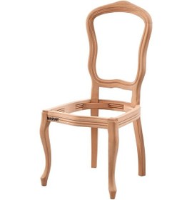 Resim Masifart Paulus İtalyan Sandalye Cilasız Ham Ham 