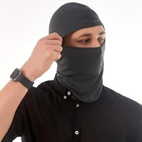 Resim FUSONGQINTANG 2 adet kar maskesi, kar maskesi, yüz maskesi, kar maskesi, UV koruması, nefes alır, rüzgar geçirmez, çok fonksiyonlu, motosiklet, bisiklet, dış mekan sporları için, Siyah, 46 