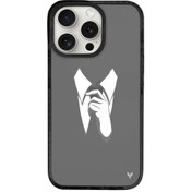 Resim iPhone 15 Pro Kravat Telefon Kılıfı 