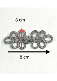 Resim Örgü Düğme / Japon & Çin Düğmesi / Küçük Boy Örgü Düğme /a1 / - Gümüş 