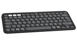 Resim Logitech Pebble Keys 2 K380s Multi-Device Türkçe Tuş Dizimi Grafit Bluetooth Klavye 