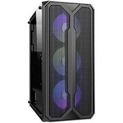 Resim GamePower Aura 4X120mm Siyah Fan A-RGB Şerit Led Gaming ATX Kasa 500w 