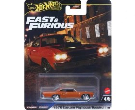 Resim Hot Wheels Hızlı ve Öfkeli Premium Arabalar 1970 Custom Plymouth Roadrunner JBL87 