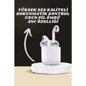 Resim 7 Kordonlu Akıllı Saat ve 2.nesil Kulaklık Yüksek Ses Kaliteli Uzun Pil Ömrü 