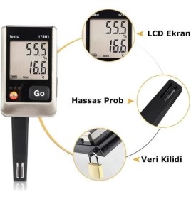 Resim Testo 175 H1 Sıcaklık ve Nem Kayıt Cihazı Datalogger 