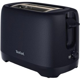 Resim Iki Dilim Kapasiteli 1650W Ekmek Kızartma Makinesi, Şık Siyah Tasarım 
