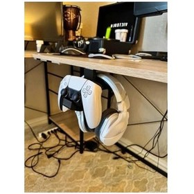 Resim Masaya Monte Playstation 5 İle Uyumlu 5 Kol Standı, Ps5 İçin Kol Ve Kulaklık Standı, Aksesuar Set, Wq3vwqevwqe 