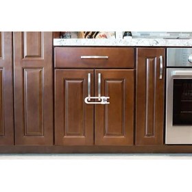 Resim FRY 4 Adet Çocuk Koruma Kilidi - Slide Dolap Çekmece Kilidi Sürgülü Kilit 