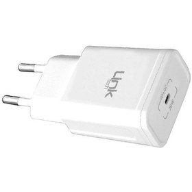 Resim Linktech S664 Premium USB-C Kablolu 20W Type-C Hızlı Şarj Aleti Beyaz 