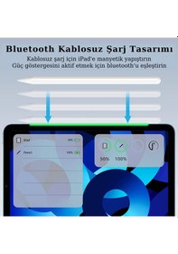 Resim Apple Uyumlu iPad 10.9 İnç Kablosuz Şarj Olabilen A2588 - A2589 - A2591 Manyetik Kalem 