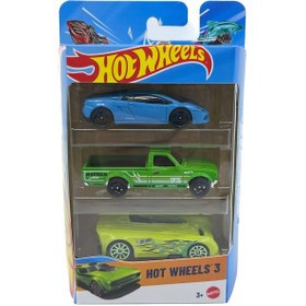 Resim Hot Wheels 3'lü Araba Seti - Set 8 Çok Renkli 