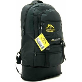 Resim Montana Unisex Siyah Körüklü 65 Lt Kapasiteli Dağcı Sırt Çantası Çok Renkli 