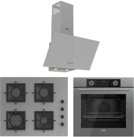 Resim Ferre Fryart Sc Serisi Gri 3'lü Ankastre Set ( XE63CPR-SC208-D088 ) 