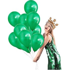 Resim Vıp 100 Pcs Shıny Metallıc Green Balloon Vıp Kalite Parlak Metalik Yeşil Balon Helyum Gazı Uyumludur 