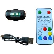 Resim Led Lamba Uçak Kanadı Çakar Şarj Rgb 