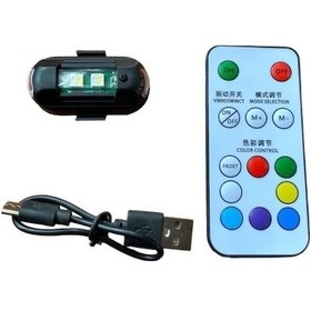 Resim Led Lamba Uçak Kanadı Çakar Şarj Rgb 