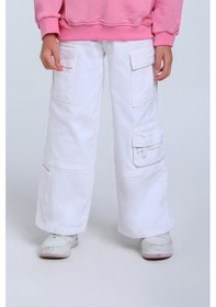 Resim Xo Kids Kız Çocuk Pantolon 4-8 Yaş 2456 Beyaz 