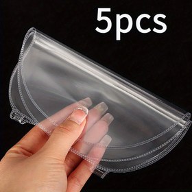 Resim 5 adet Şeffaf Masa Tenisi Raketi Koruyucu Film - Yüksek İndeksli Plastik Yapışkan Kapak, Çizik ve Darbe Koruması için, Tüm Raket Tipleri İçin Şeffaf Bakım Kaplamaları, Tenis Aksesuarları, Şık Tasarım, Dayanıklı Kapak 