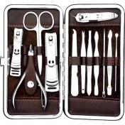 Resim LTG Nova Profesyonel Çelik Manikür Pedikür Seti 12 Parça 