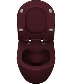 Resim Creavit Free Rim-off Duroplast Yavaş Kapanan Klozet Kapaklı Berry Set 