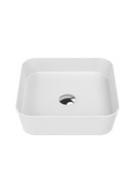 Resim Creavit Loop Kare Çanak Lavabo 40 Cm Beyaz Lp040-00cb00e-0000 
