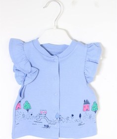 Resim Tongs Baby 3016 Kız Bebek Kolları Fırfırlı Yelek 