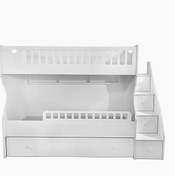 Resim Beyaz Oymalı Çocuk Ranzası 