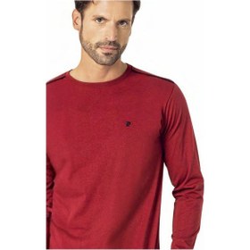 Resim Pierre Cardin Erkek Yeni Sezon Uzun Kollu Düz Ev Giyim Pamuk Pijama Takımı Ch.pc.6.100.c0-bordo-m Çok Renkli 